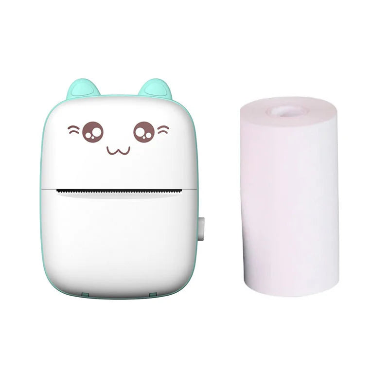 Portable Thermal Printer Bluetooth Mini Cat Pocket Printer